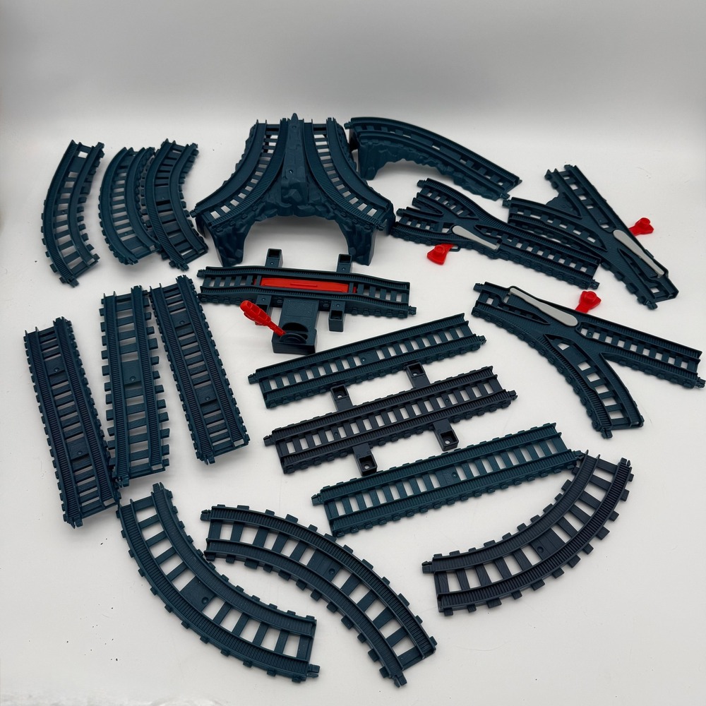 Thomas & Friends TrackMaster Gray Track Lot Bridge Switches 16 pieces